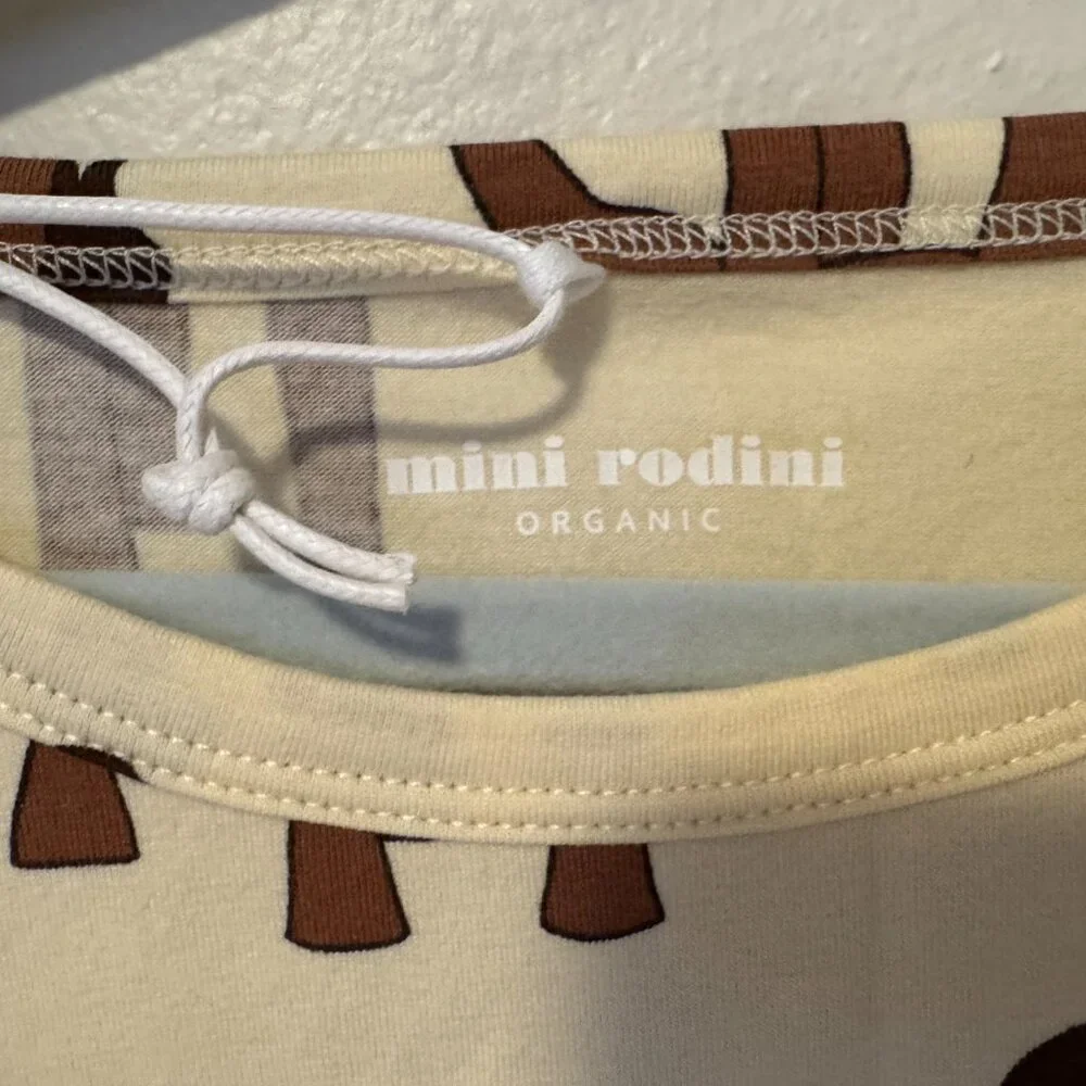 NWT - MINI RODINI Girl's Unicorn Long Tank Dress EU 116/122 or 6-7 yrs - Picture 3 of 7